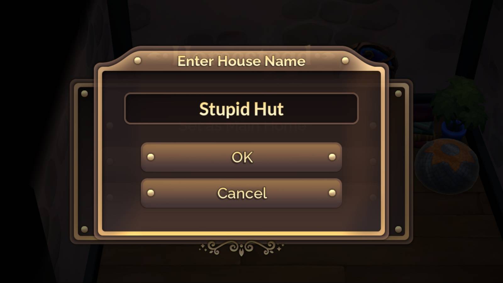 Fae Farm renaming homestead menu