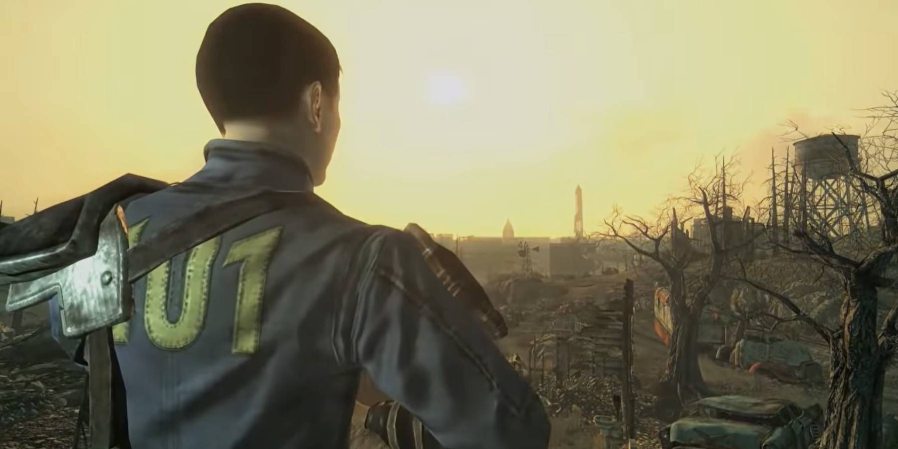 The Lone Wanderer from a Fallout 3 trailer