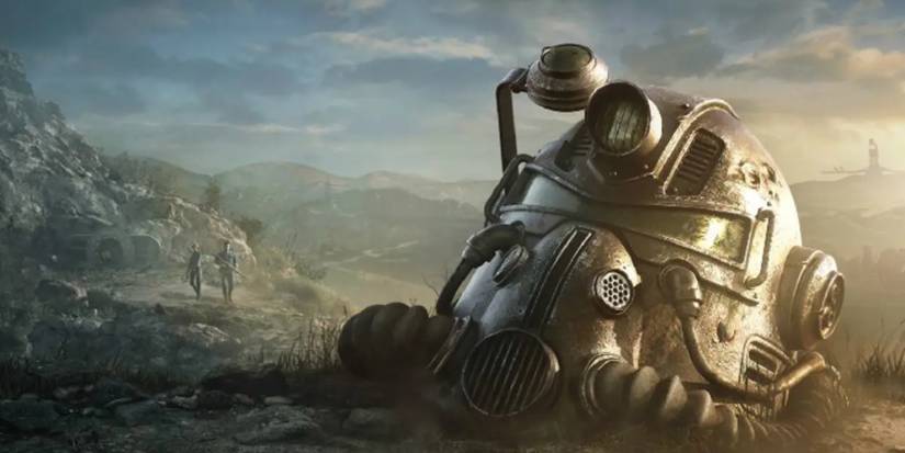 Fallout Brotherhood of Steel Helmet in Ground