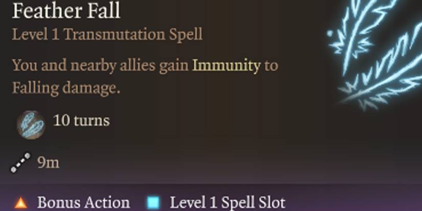 feather fall baldurs gate 3 