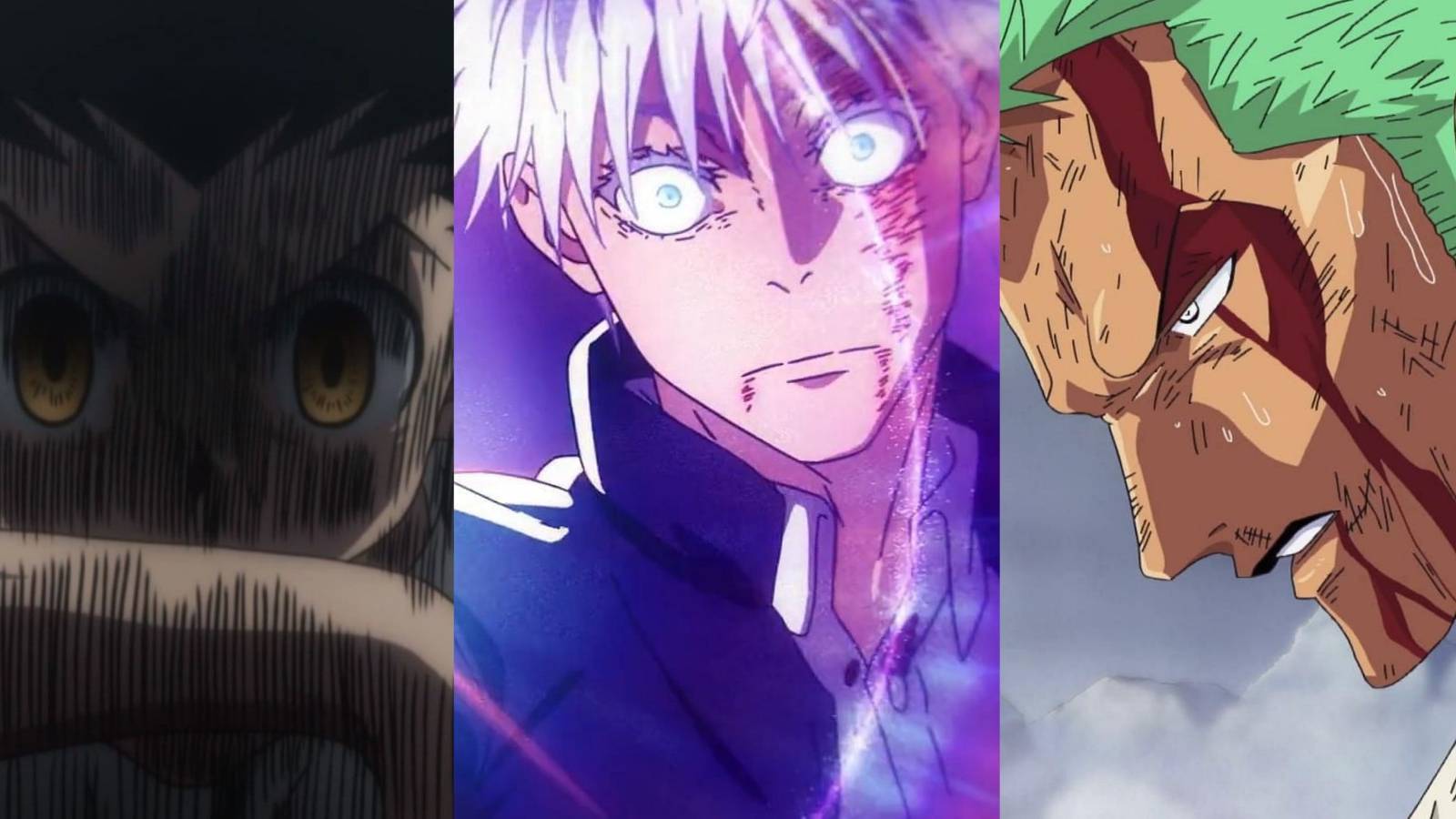featured classic anime moments that gave fans goosebumps Zoro nothing happened gon angry gojo uses purple