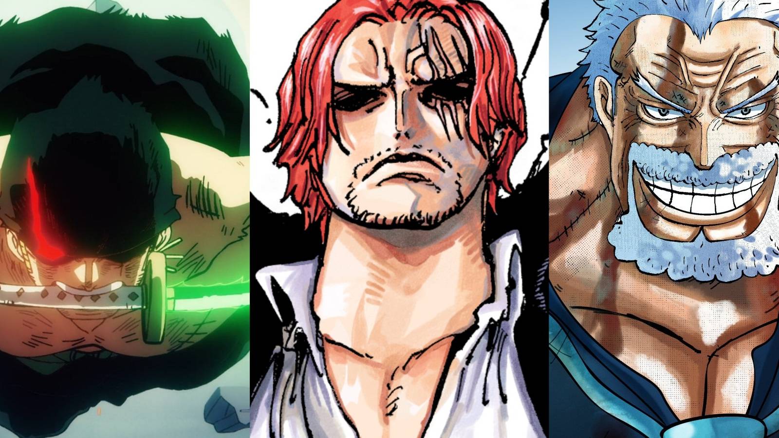 featured one piece strongest attacks powered by haki Zoro garp shanks