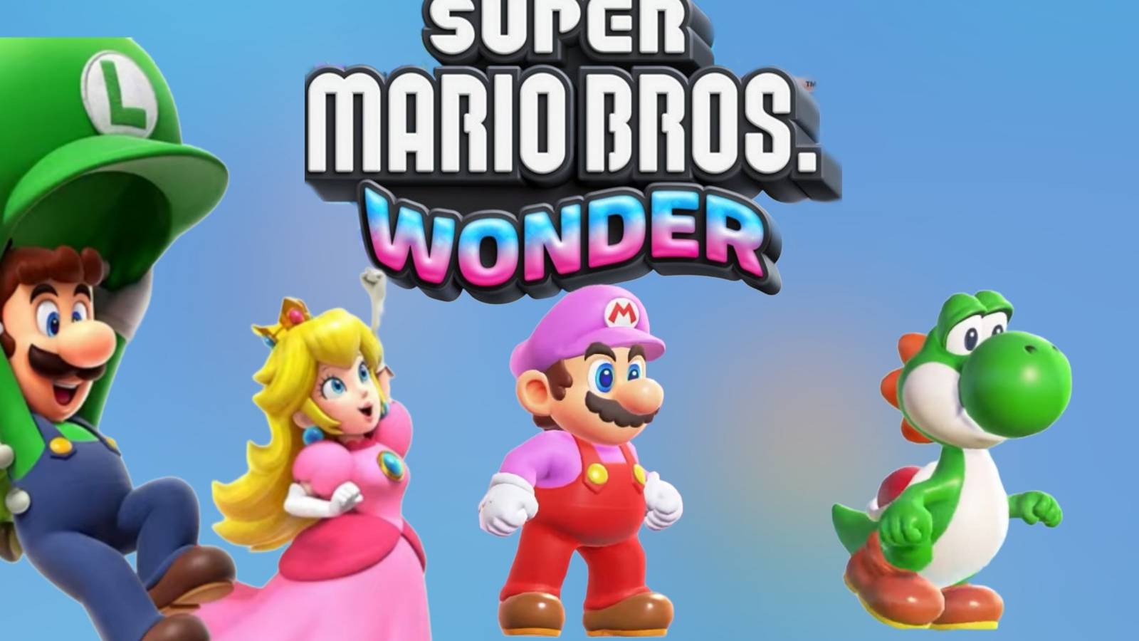 featured super Mario bros wonder every playable character Mario Luigi peach yoshi