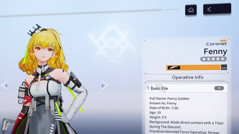 Fenny coronet from snowbreak