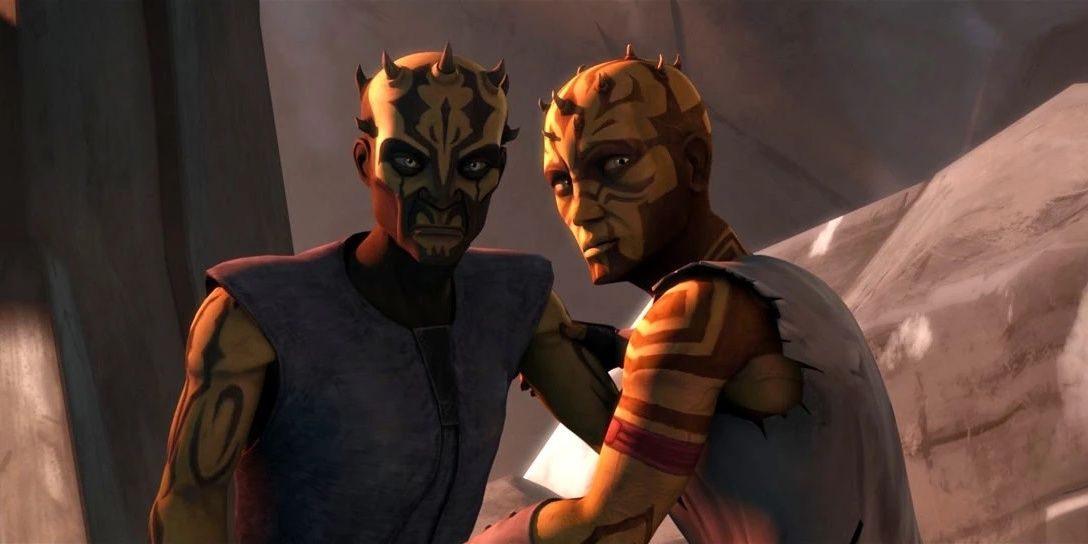 Savage and Feral (right) prepare for Ventress' Tests