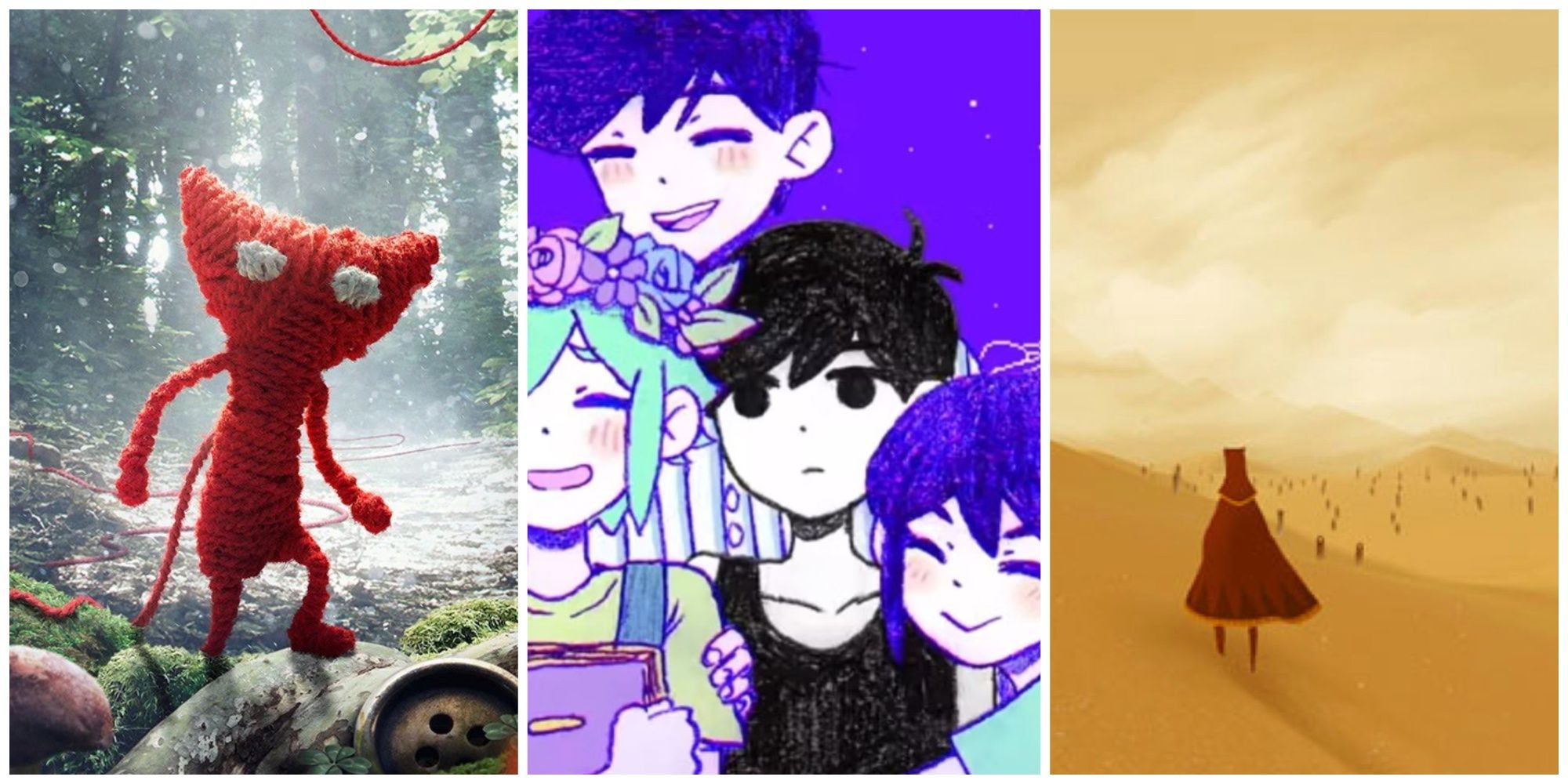 Unravel, Omori, and Journey