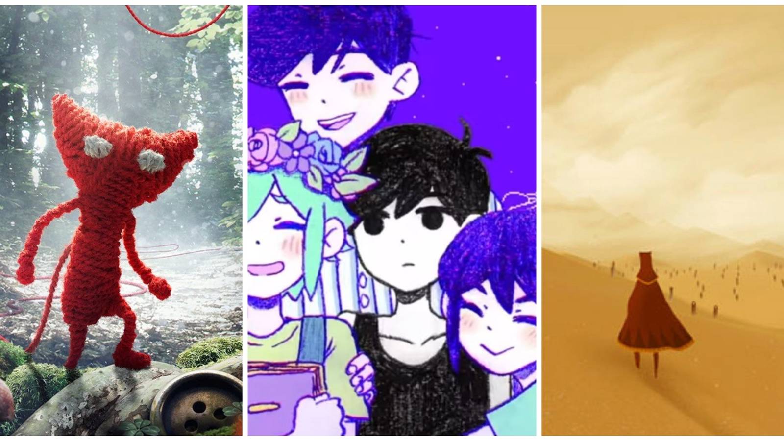 Unravel, Omori, and Journey