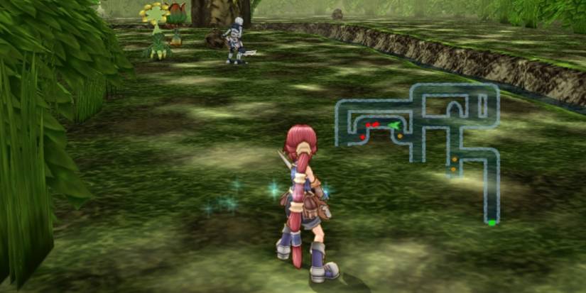 Fighting enemies in Dark Cloud 2