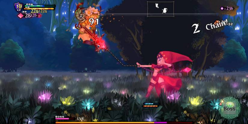 Fighting enemies in Odin Sphere