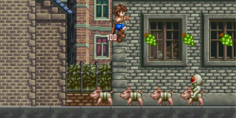 Fighting enemies in The Adventure Of Little Ralph