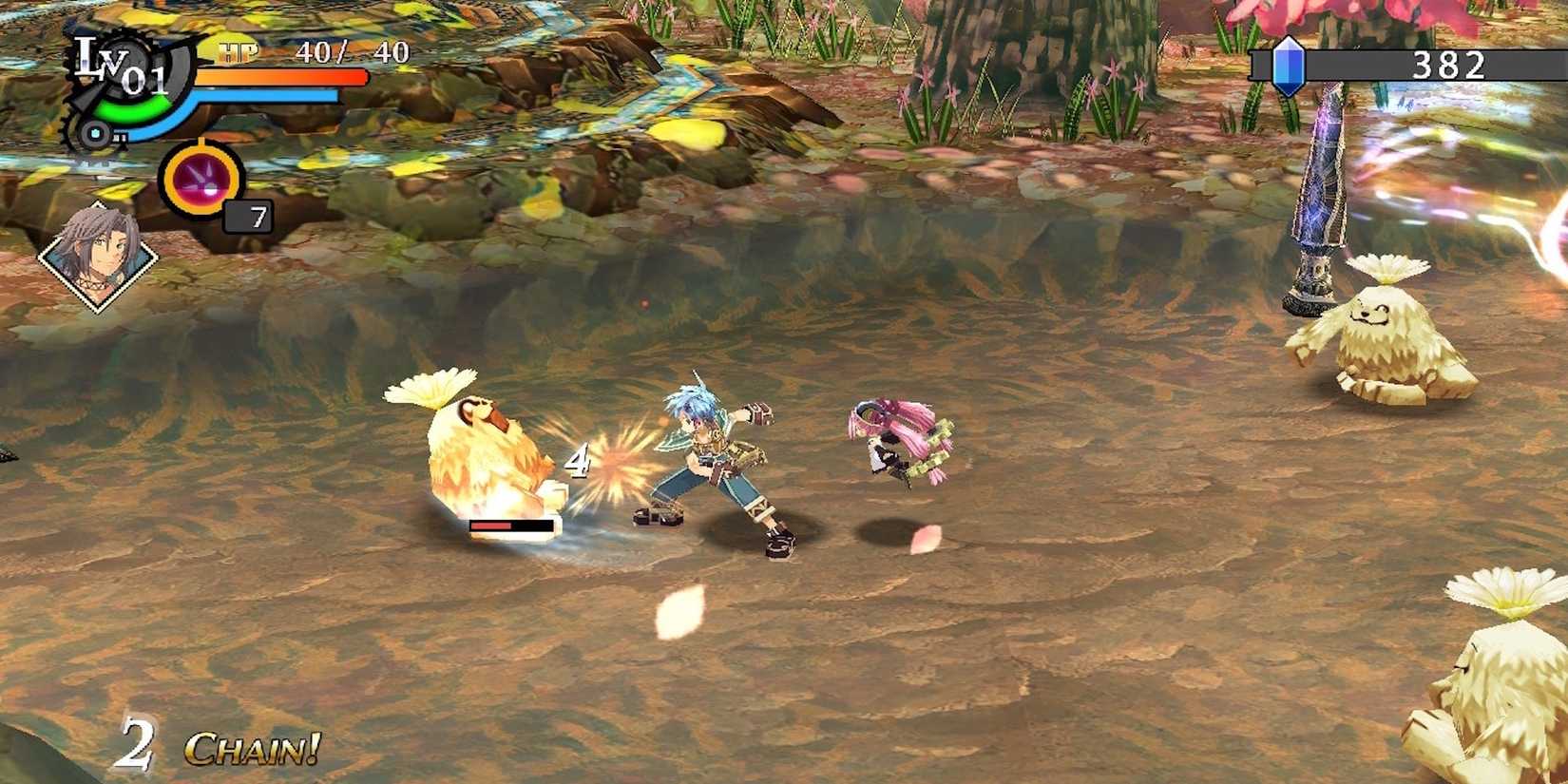 Fighting enemies in The Legend of Nayuta Boundless Trails