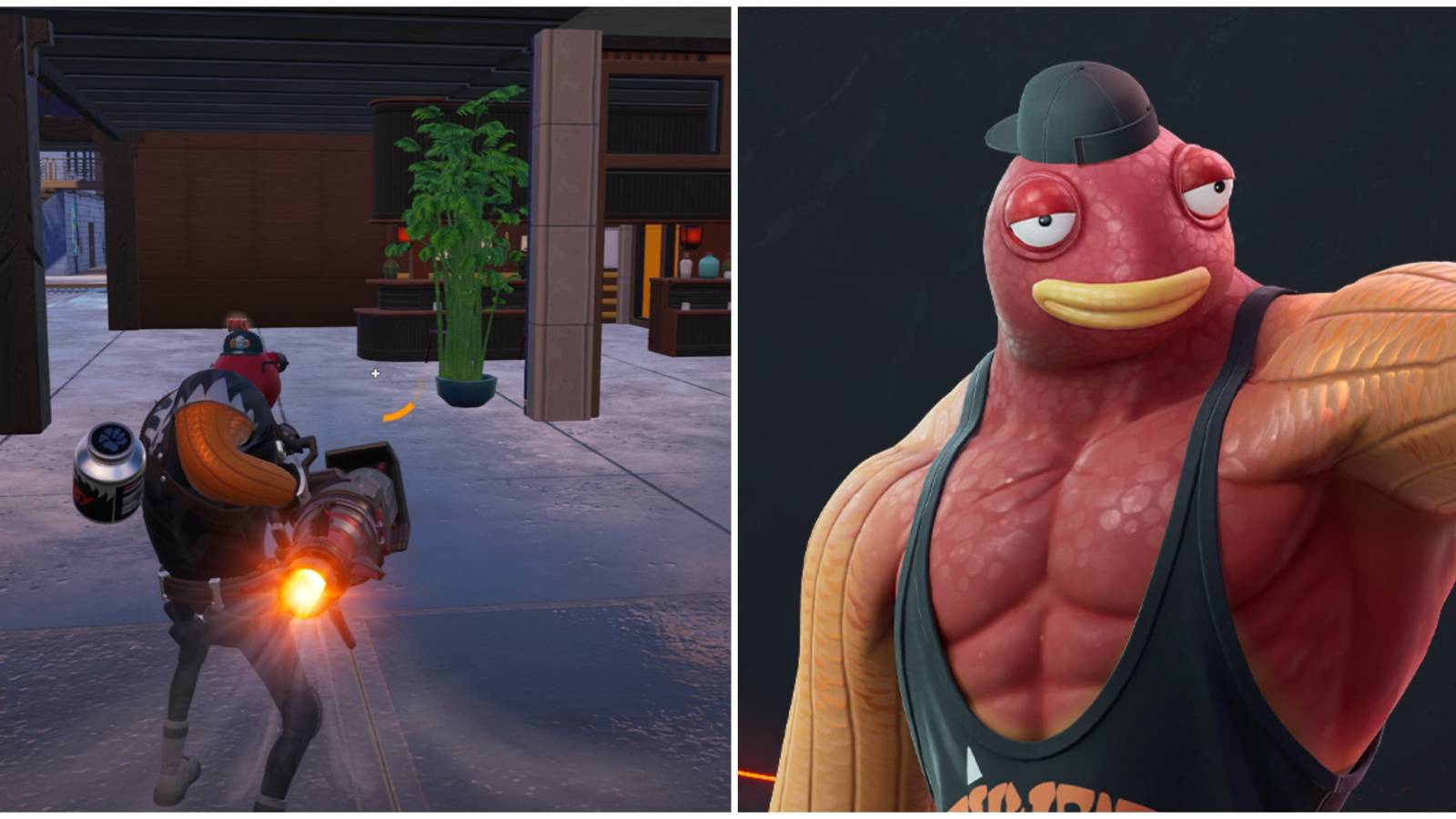 fish thicc using rocket ram, fish thicc pointing