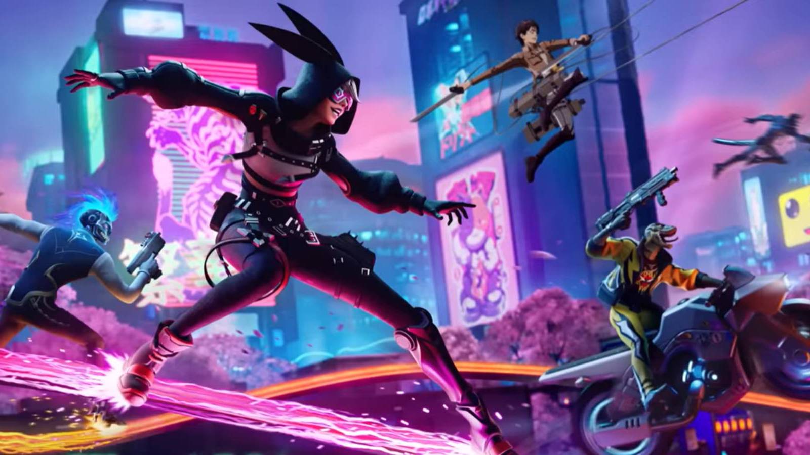 Skins from cover art for Fortnite Chapter 4 Season 2