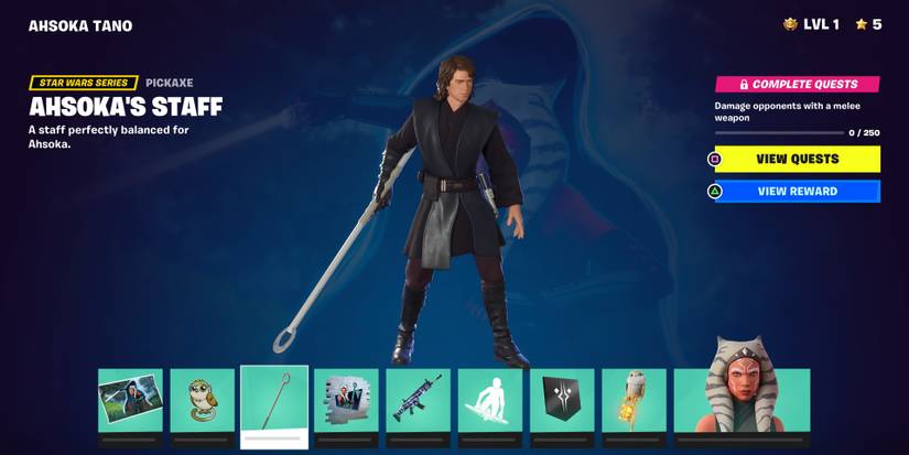 ahsoka's staff pickaxe