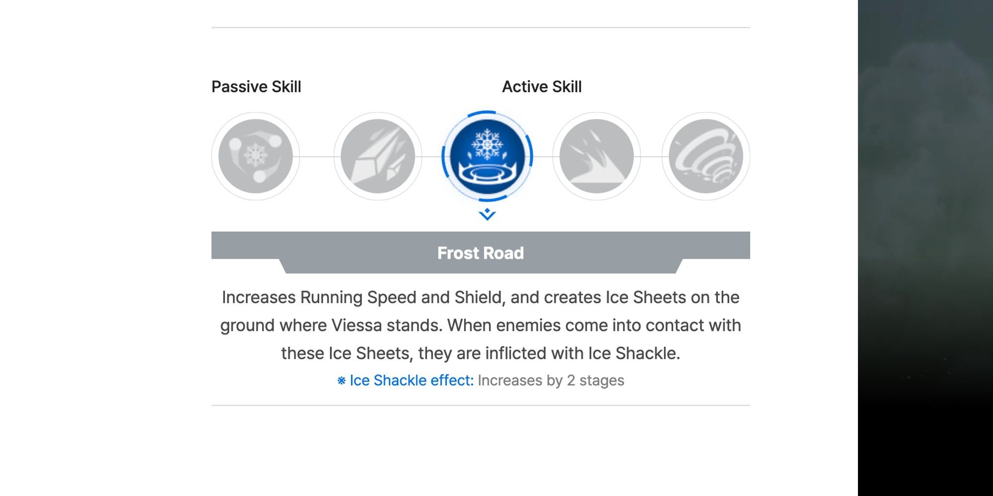 The Frost Road skill