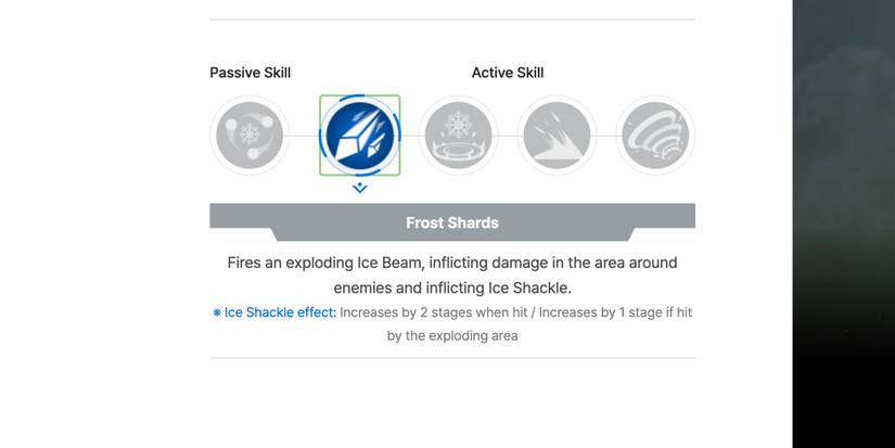 The Frost Shards Skill
