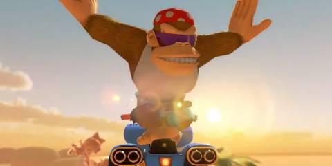 funky kong in mario kart 8 deluxe booster course pass wave 6 reveal trailer