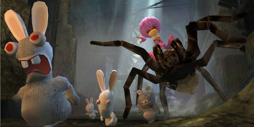 Gameplay in Rayman: Raving Rabbids