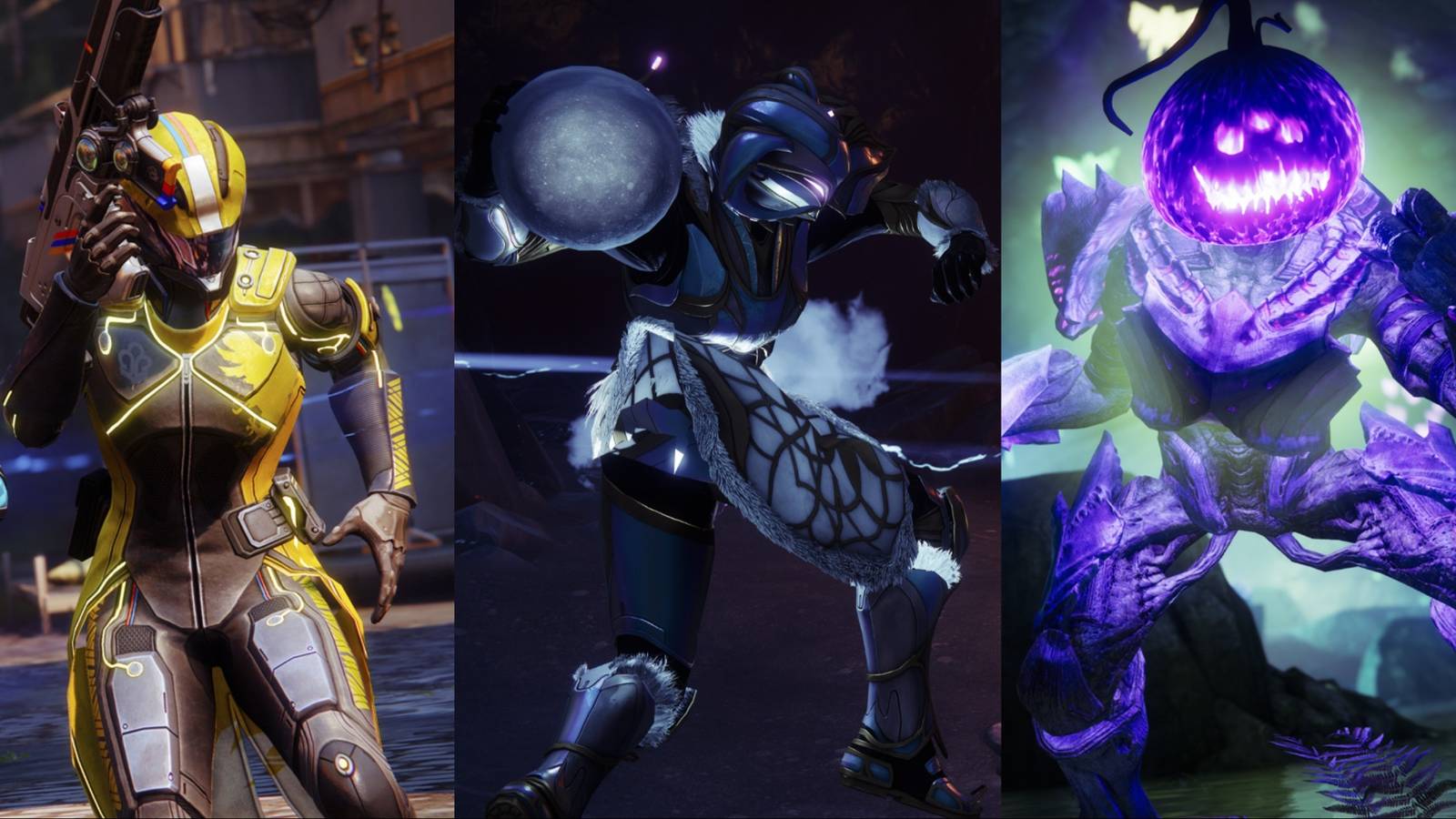 Combine image showing Guardian Games, Dawning and Festival of the Lost