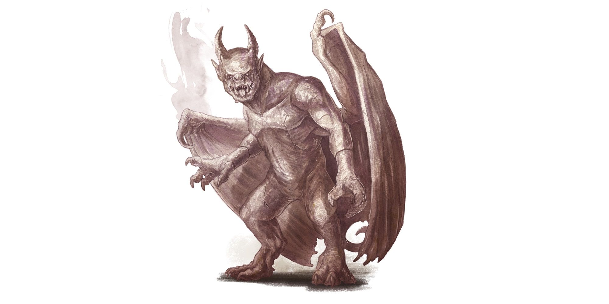 Gargoyle Illustration From Dungeons And Dragons Monster Manual