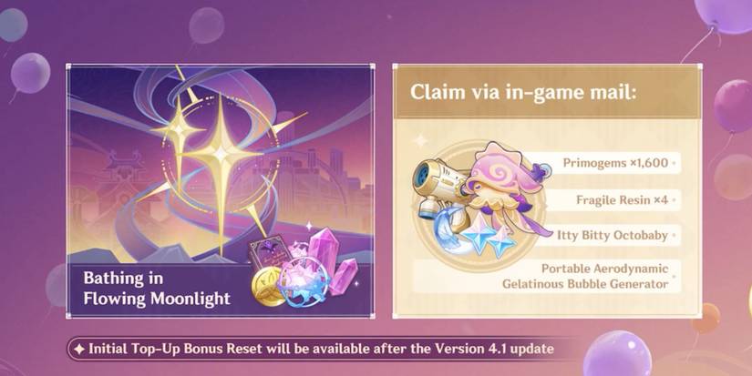 Genshin Impact 4.1 Anniversary