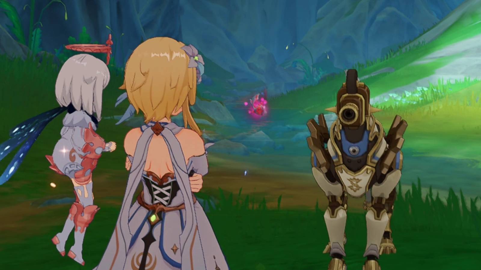 genshin impact how to destroy the underwater rock in merusea village