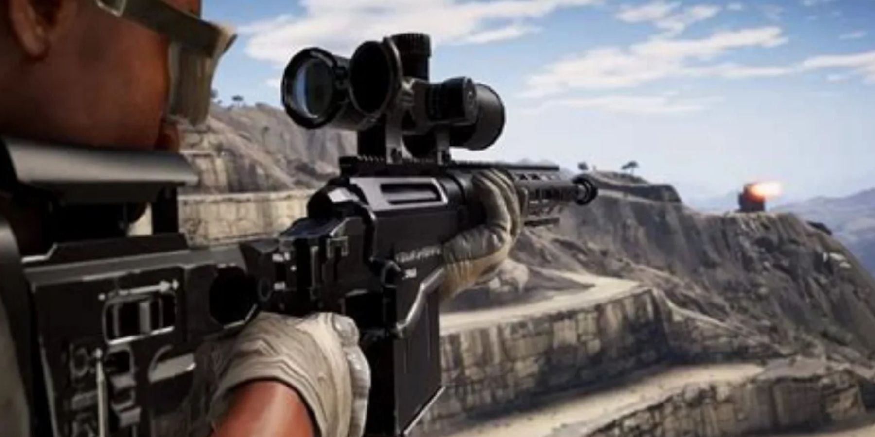 Ghost Recon Wildlands - using a sniper rifle
