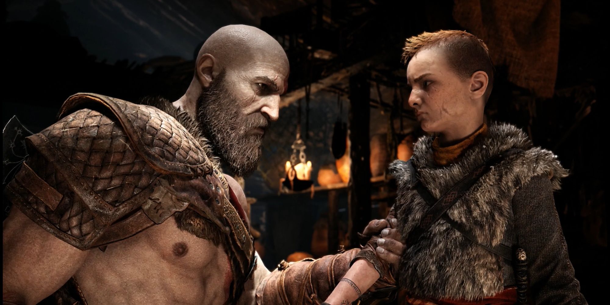 Kratos and Atreus in God of War.