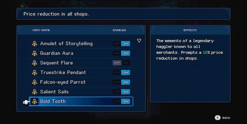 Gold Tooth Relic in Sea of Stars