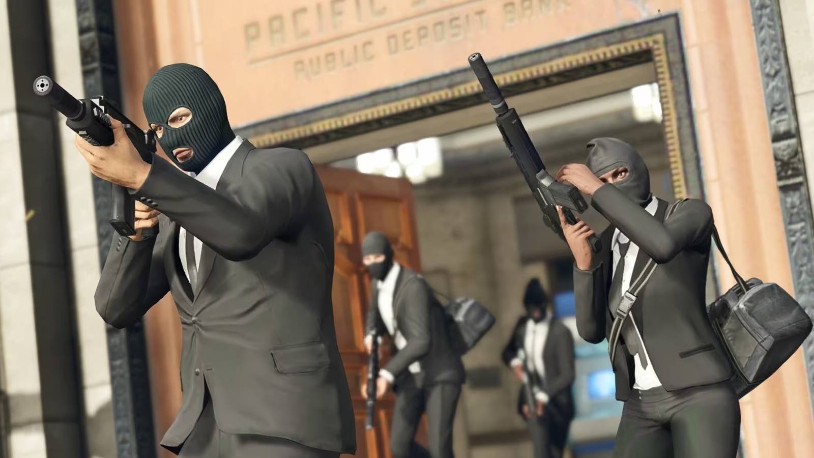 grand theft auto online bank heist indoors