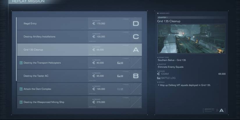Grid 135 Cleanup mission in Armored Core 6 Fires of Rubicon