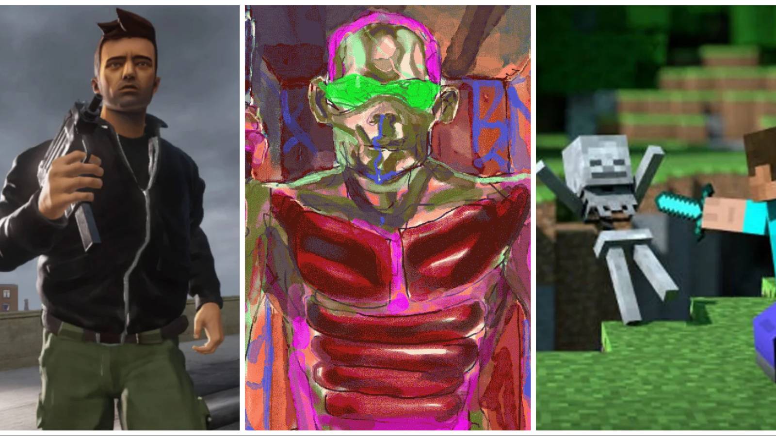 GTA Definitive Edition Cruelty Squad Minecraft Good Games Bad Graphics Feature