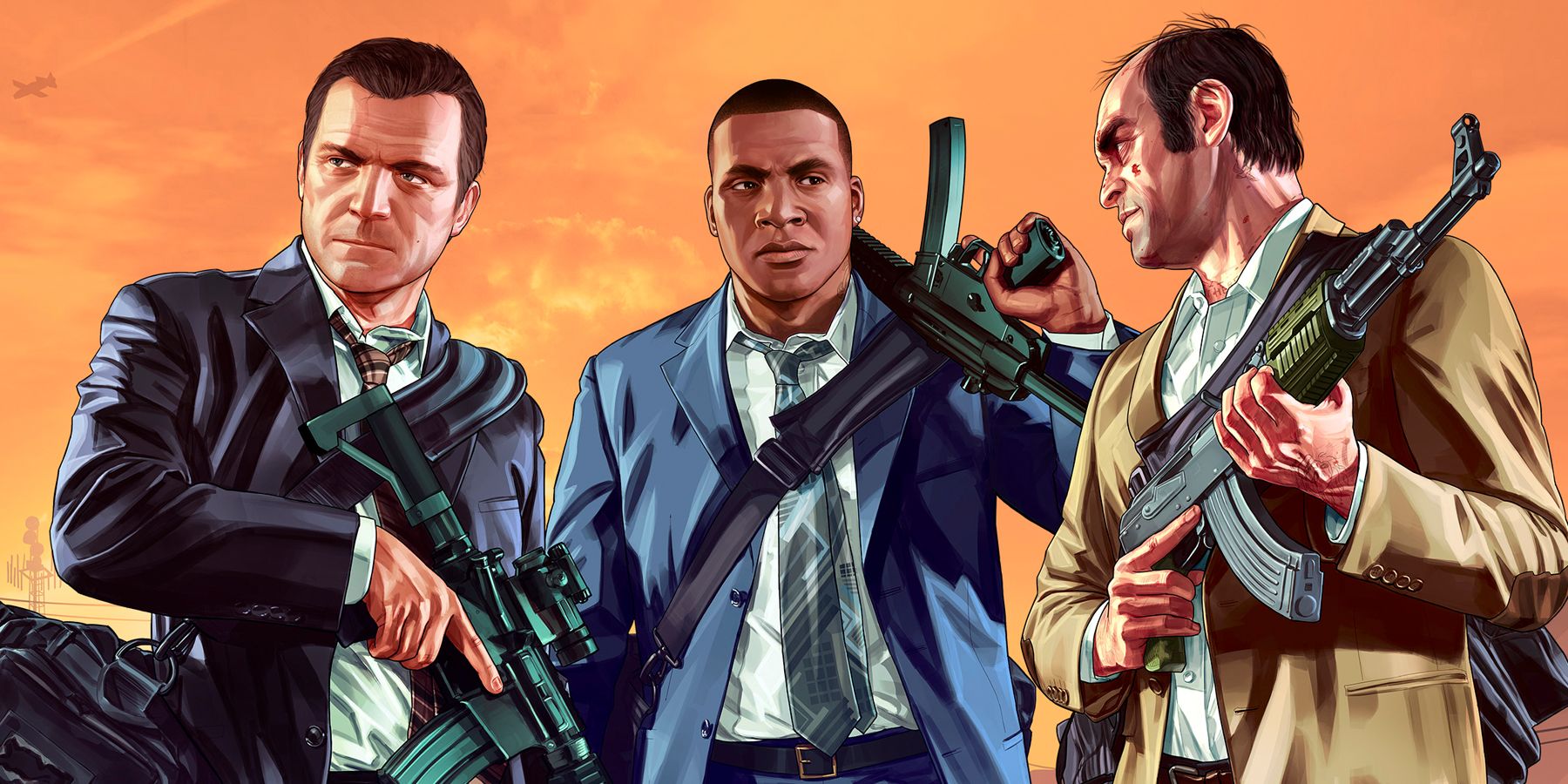 Rockstar Games on X: Celebrate 10 years of Grand Theft Auto V in GTA  Online this week with a trio of outfits inspired by Michael, Franklin, and  Trevor. Plus, get bonuses on