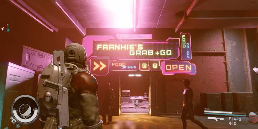 image showing the syndicate location in frankie's grab and go in starfield. 
