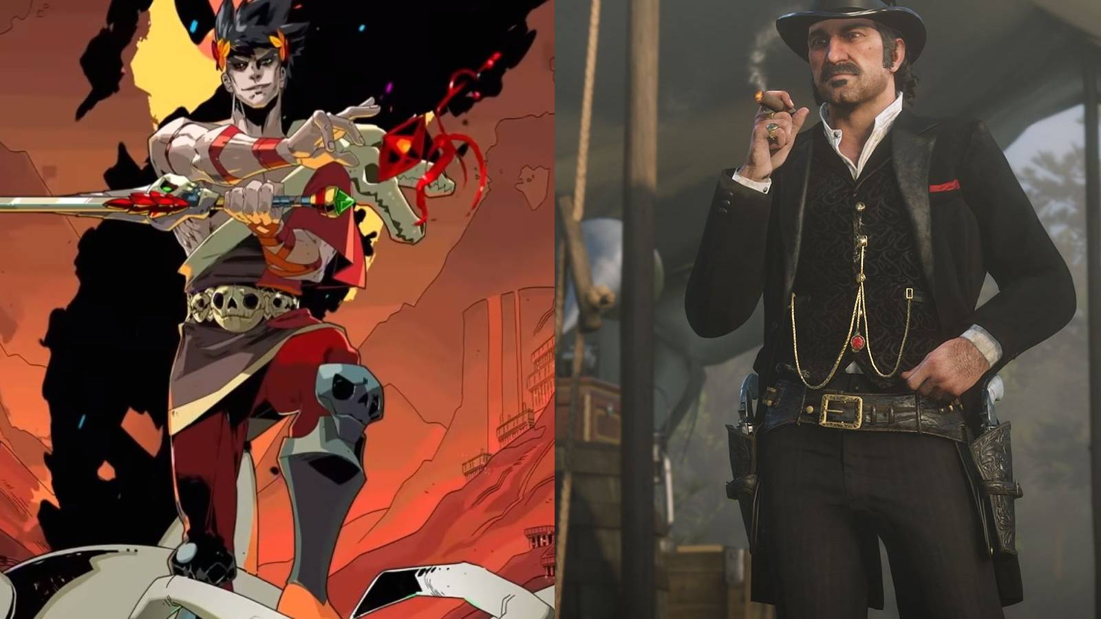 Hades zagreus and Red Dead Dutch