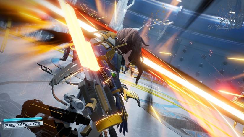 snowbreak character haru in action