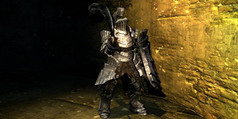 The character Havel from Dark Souls stands strong.