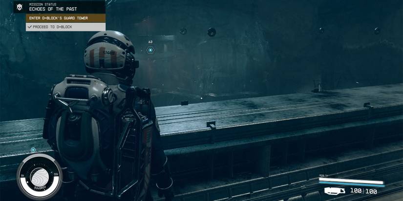 head to the guard tower in starfield