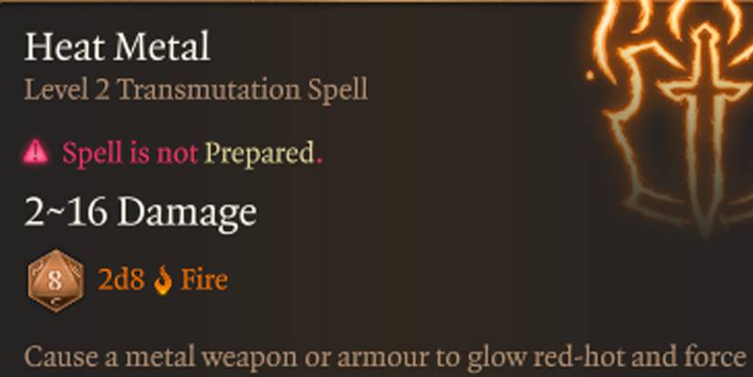 heat metal baldurs gate 3