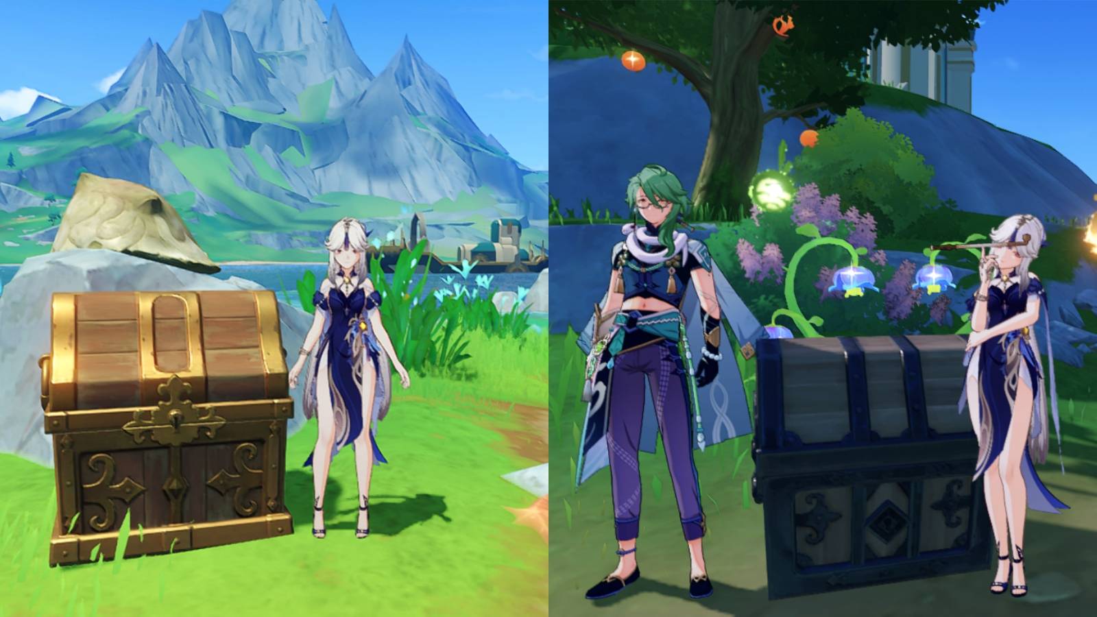 hidden chest puzzles in genshin impact 4.0 fontaine