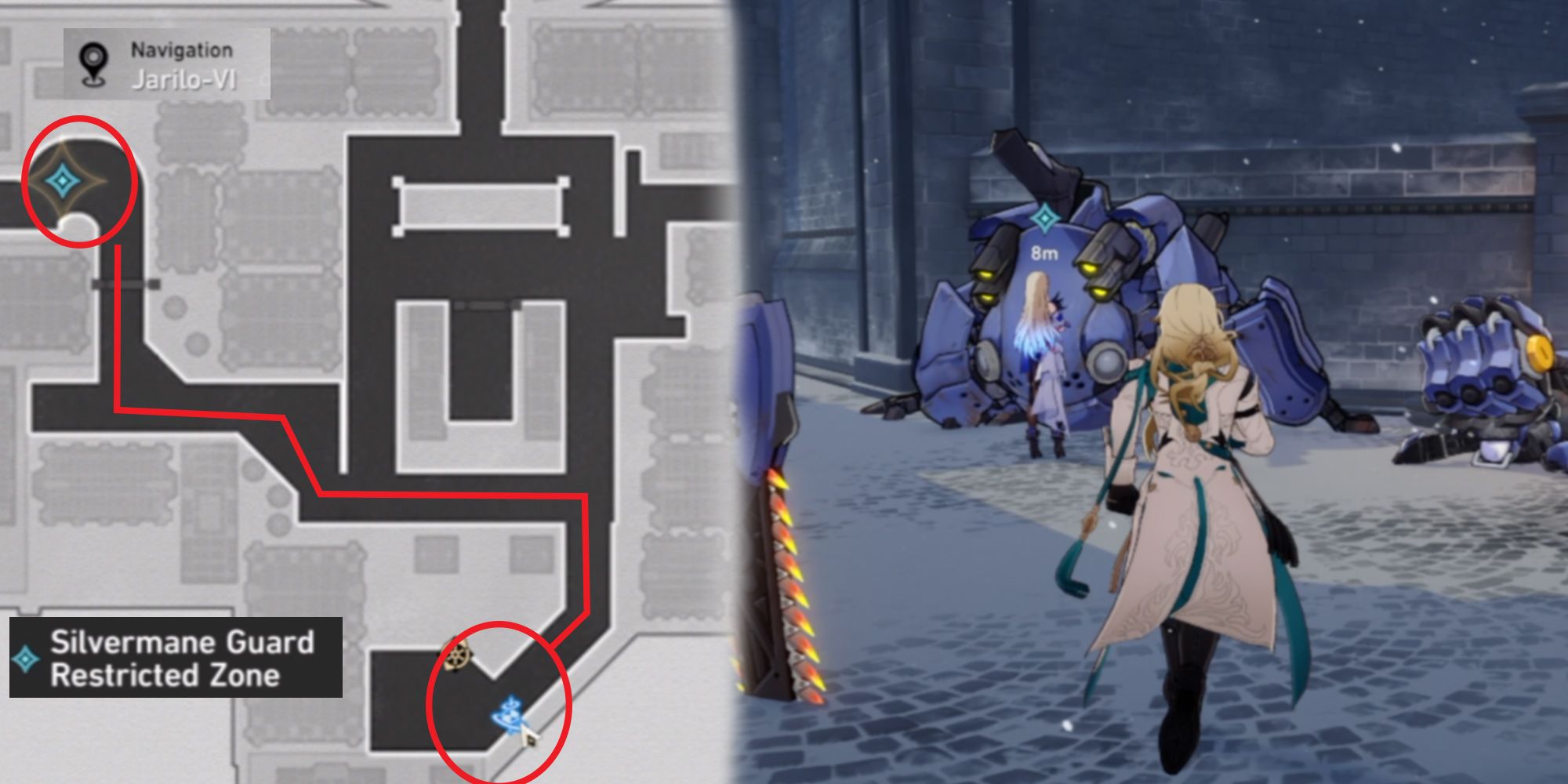 meet Serval at the Silvermane Guard Restricted Zone in Honkai Star Rail