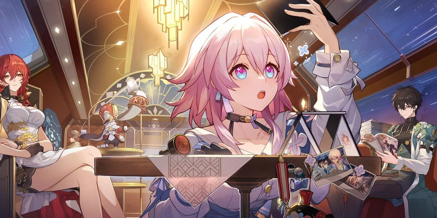 Honkai star rail character pink hair