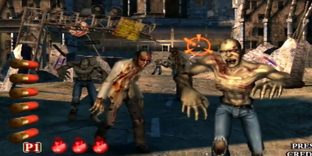 Gameplay screenshot from House of the Dead 2 