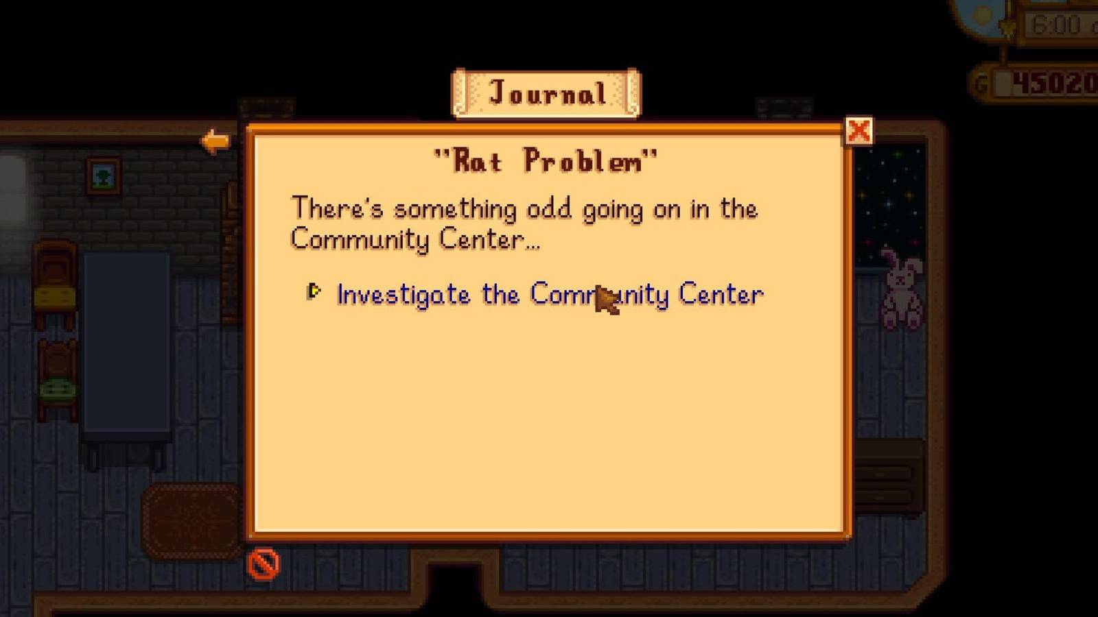 rat problem quest stardew valley