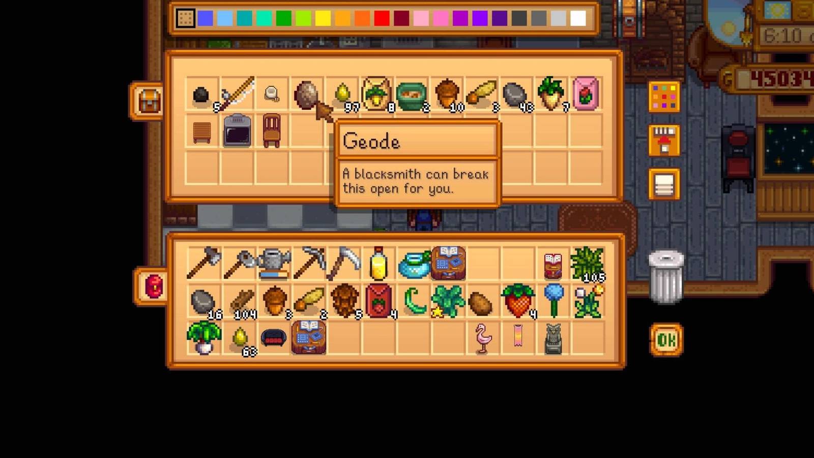 geodes in stardew valley