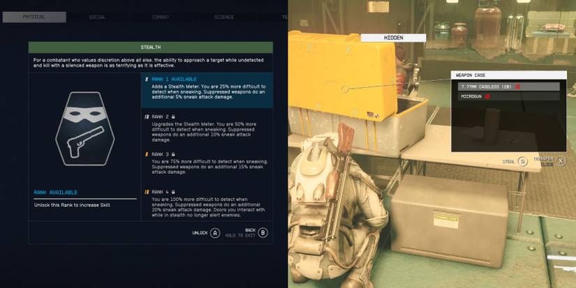 image showing how to steal items in starfield. 