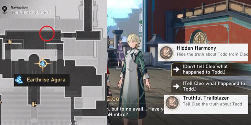 Honkai Star Rail Tell Cleo the truth for Truthful Trailblazer or hide it for Hidden Harmony