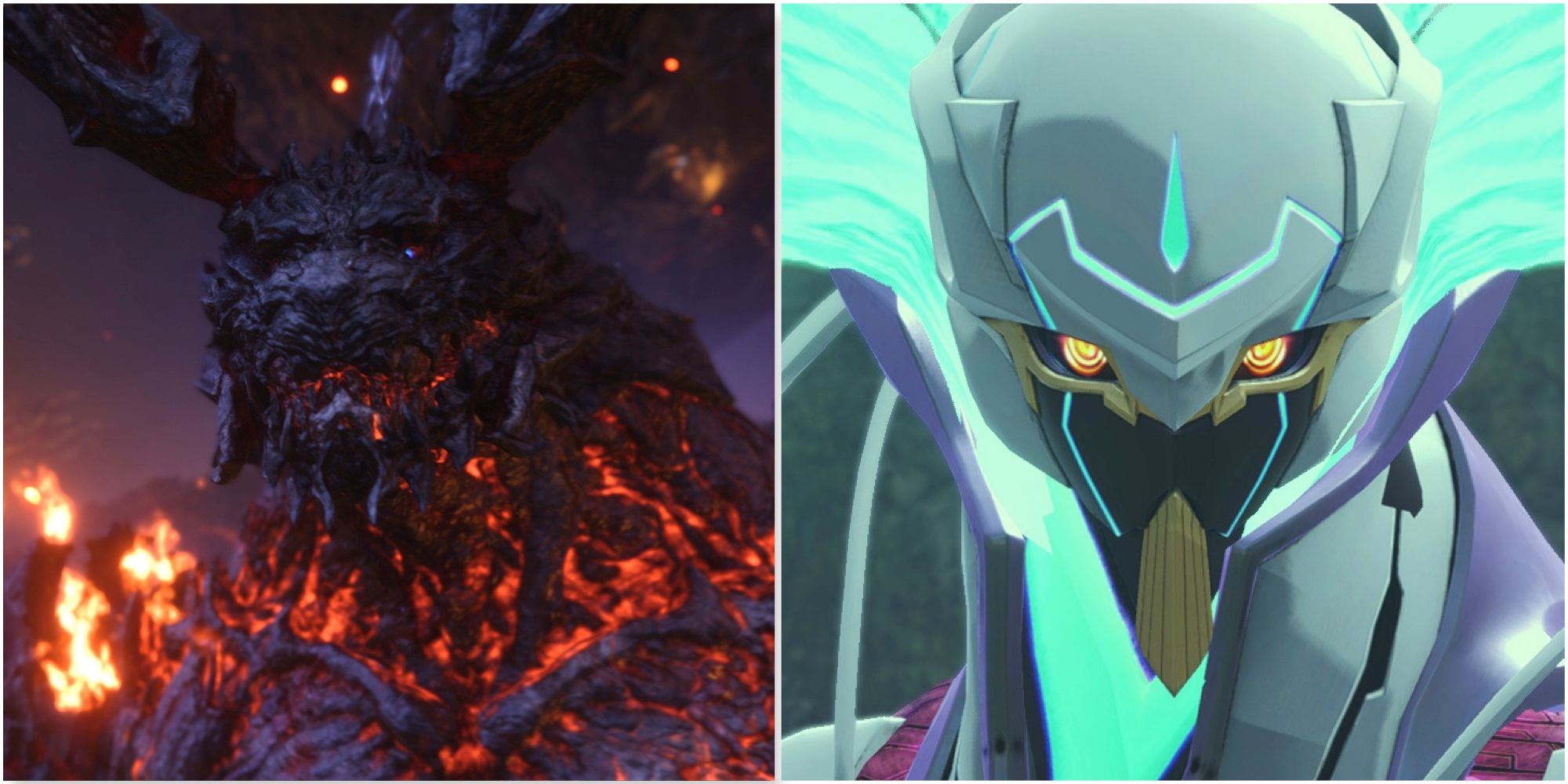 Ifrit in Final Fantasy 16 and An Ouroboros in Xenoblade Chronicles 3