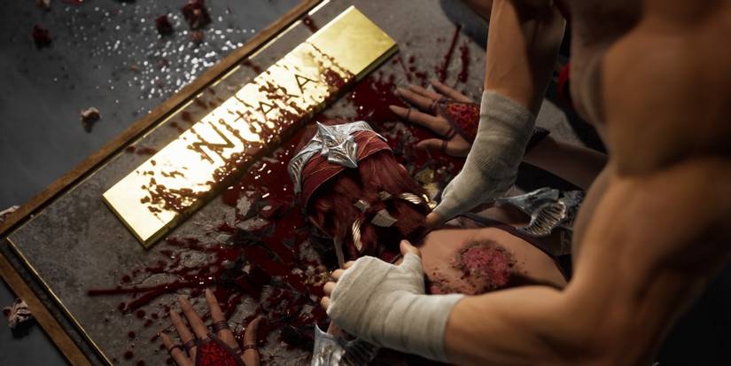 Johnny slamming Nitara on a hollywood star