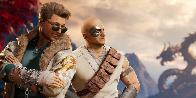 Kano standing with johnny cage